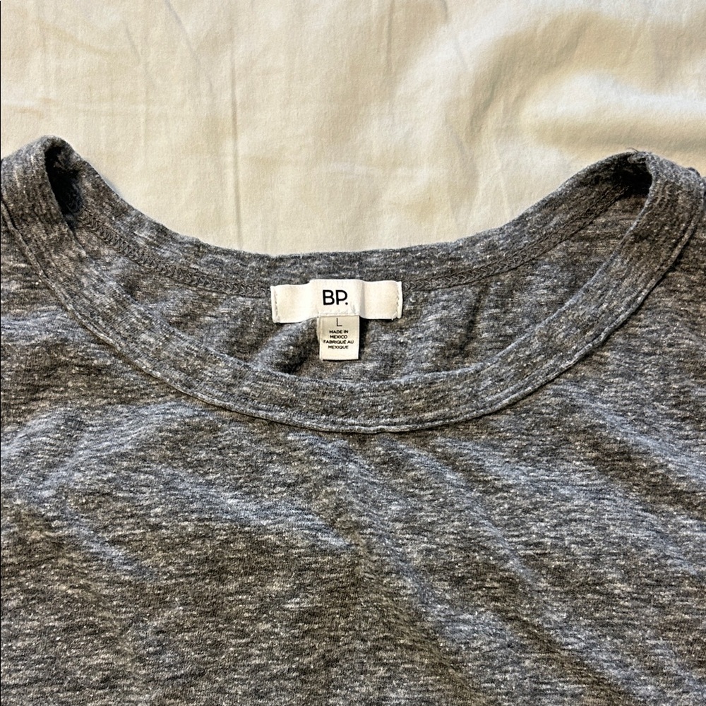 bp Gray Ribbed Cropped Muscle Tank - Picture 2 of 4